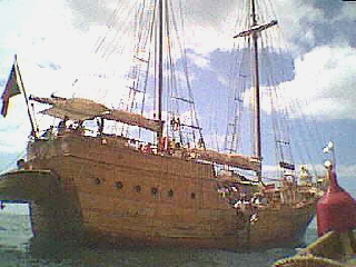 moderner nostalgischer einer Karavelle