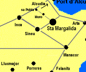 Santa Margalida-Karte