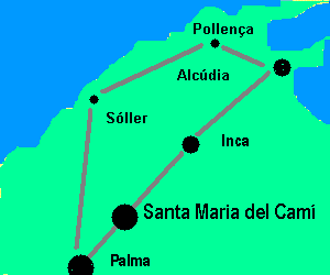 Santa Maria del Cam&iacute;-Karte